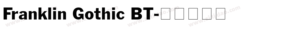 Franklin Gothic BT字体转换